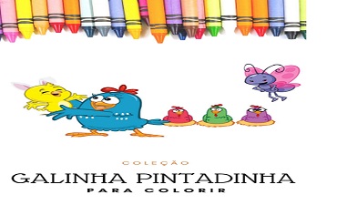 GALINHA PINTADINHA PARA COLORIR